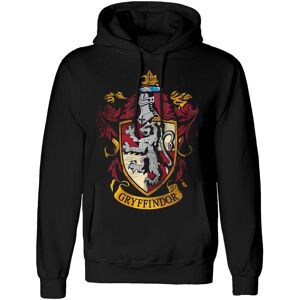 Harry Potter Men's Gryffindor Distressed Hoodie in Black Size: 2XL Black 2XL Harry Potter Men's Gryffindor Distressed Hoodie in Black Size: 2XL Black 2XL