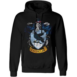 Harry Potter Men's Ravenclaw Distressed Hoodie in Black Size: Large Black L Harry Potter Men's Ravenclaw Distressed Hoodie in Black Size: Large Black L