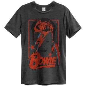 Amplified Men's Aladdin Sane David Bowie T-Shirt in Charcoal Size: XL Charcoal XL Amplified Men's Aladdin Sane David Bowie T-Shirt in Charcoal Size: XL Charcoal XL