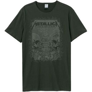Amplified Men's The Black Album Metallica T-Shirt in Charcoal Size: Small Charcoal S Amplified Men's The Black Album Metallica T-Shirt in Charcoal Size: Small Charcoal S