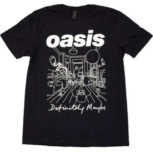 Oasis Men's Definitely Maybe Line Drawing T-Shirt in Black Size: 2XL Black 2XL Oasis Men's Definitely Maybe Line Drawing T-Shirt in Black Size: 2XL Black 2XL