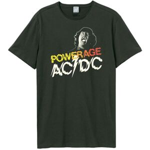 Amplified Men's Angus Powerage AC DC T-Shirt in Charcoal Size: XS Charcoal XS Amplified Men's Angus Powerage AC DC T-Shirt in Charcoal Size: XS Charcoal XS