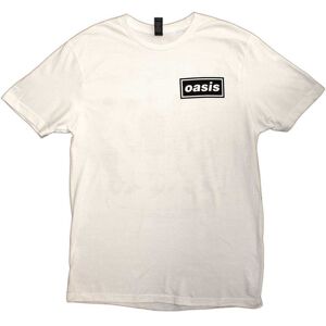 Oasis Men's Definitely Maybe Promo Back Print T-Shirt in White Size: XL White XL Oasis Men's Definitely Maybe Promo Back Print T-Shirt in White Size: XL White XL