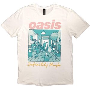 Oasis Men's Definitely Maybe Illustration T-Shirt in White Size: Medium White M Oasis Men's Definitely Maybe Illustration T-Shirt in White Size: Medium White M