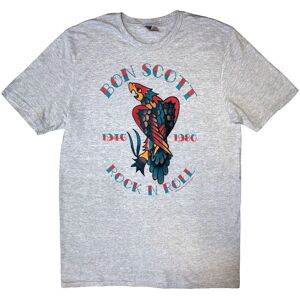 AC/DC Men's Rock N Roll T-Shirt in Grey Size: 2XL Grey 2XL AC/DC Men's Rock N Roll T-Shirt in Grey Size: 2XL Grey 2XL