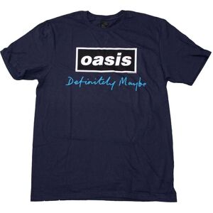 Oasis Men's Definitely Maybe Text Logo T-Shirt in Navy Size: Small Navy S Oasis Men's Definitely Maybe Text Logo T-Shirt in Navy Size: Small Navy S