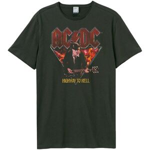 Amplified Men's Highway To Hell AC DC T-Shirt in Charcoal Size: 3XL Charcoal 3XL Amplified Men's Highway To Hell AC DC T-Shirt in Charcoal Size: 3XL Charcoal 3XL