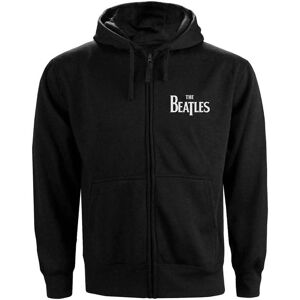 The Beatles Men's Drop T Logo Full Zip Hoodie in Black Size: 3XL Black 3XL The Beatles Men's Drop T Logo Full Zip Hoodie in Black Size: 3XL Black 3XL
