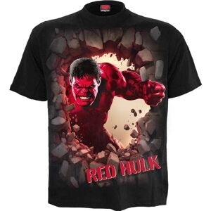 Marvel Men's Red Hulk T-Shirt in Black Size: XL Black XL Marvel Men's Red Hulk T-Shirt in Black Size: XL Black XL