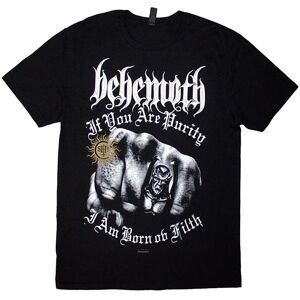 Behemoth Men's The Ov God Purity Fist Back Print T-Shirt in Black Size: 2XL Black 2XL Behemoth Men's The Ov God Purity Fist Back Print T-Shirt in Black Size: 2XL Black 2XL