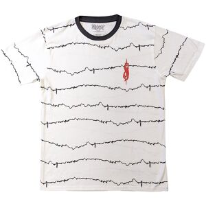 Slipknot Men's The End, So Far Tribal-S & Barcode Back Print Ringer T-Shirt in White Size: 2XL White 2XL Slipknot Men's The End, So Far Tribal-S & Barcode Back Print Ringer T-Shirt in White Size: 2XL White 2XL