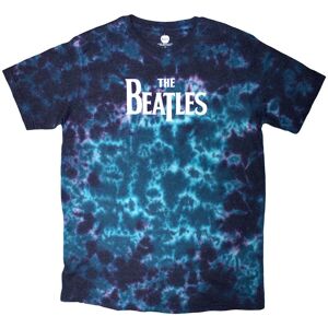 The Beatles Men's Drop T Logo Washed T-Shirt in Blue Size: Small Blue S The Beatles Men's Drop T Logo Washed T-Shirt in Blue Size: Small Blue S
