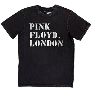 Pink Floyd Men's Stencil Stone Wash Logo T-Shirt in Black Size: Large Black L Pink Floyd Men's Stencil Stone Wash Logo T-Shirt in Black Size: Large Black L