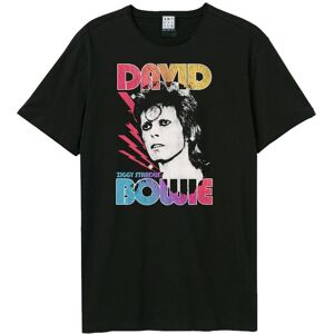 Amplified Men's Ziggy Ombre Stardust David Bowie T-Shirt in Black Size: Medium Black M Amplified Men's Ziggy Ombre Stardust David Bowie T-Shirt in Black Size: Medium Black M