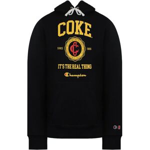 Champion Men's x Coca Cola Black Hoodie Size: XL Black XL Champion Men's x Coca Cola Black Hoodie Size: XL Black XL