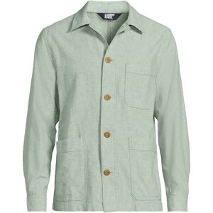 lands end Lands' End Men's Linen/Cotton Shirt Jacket in Green Size: Medium Green M lands end Lands' End Men's Linen/Cotton Shirt Jacket in Green Size: Medium Green M
