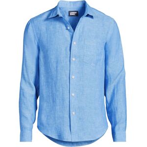 lands end Lands' End Men's Long Sleeve Linen Shirt in Light Blue Size: XL Light Blue XL lands end Lands' End Men's Long Sleeve Linen Shirt in Light Blue Size: XL Light Blue XL