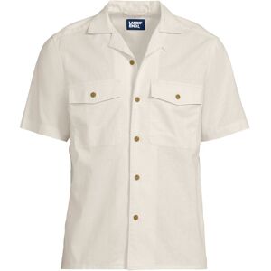 lands end Lands' End Men's Short Sleeve Linen/Cotton Shirt in Ivory Size: 2XL Ivory 2XL lands end Lands' End Men's Short Sleeve Linen/Cotton Shirt in Ivory Size: 2XL Ivory 2XL