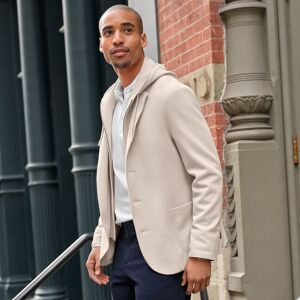 lands end Lands' End Men's Knit Blazer with Removable Hood in Natural Size: Large Natural L lands end Lands' End Men's Knit Blazer with Removable Hood in Natural Size: Large Natural L