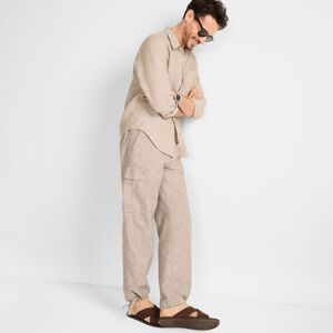 lands end Lands' End Men's Linen/Cotton Cargo Trousers in Brown Size: 30L Brown 30L lands end Lands' End Men's Linen/Cotton Cargo Trousers in Brown Size: 30L Brown 30L