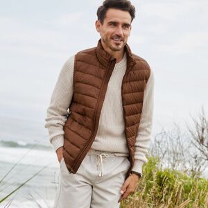 lands end Lands' End Men's Wanderweight Down Ultralight Packable Gilet in Light Brown Size: XL Light Brown XL lands end Lands' End Men's Wanderweight Down Ultralight Packable Gilet in Light Brown Size: XL Light Brown XL