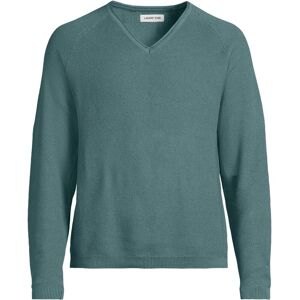 lands end Lands' End Men's Cotton Twist V-neck Jumper in Bottle Green Size: 2XL Bottle Green 2XL lands end Lands' End Men's Cotton Twist V-neck Jumper in Bottle Green Size: 2XL Bottle Green 2XL