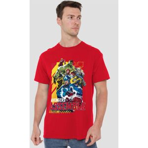 Marvel Rivals Avengers Assemble Group T-Shirt, Red Size: XL Red XL Marvel Rivals Avengers Assemble Group T-Shirt, Red Size: XL Red XL