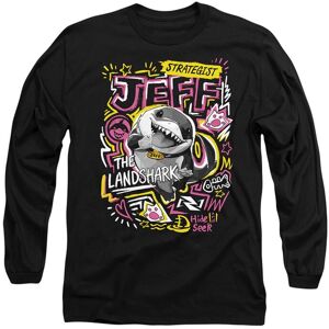 Marvel Rivals Jeff The Landshark Marker Pen Trend Long Sleeve T-Shirt, Black Size: Large Black L Marvel Rivals Jeff The Landshark Marker Pen Trend Long Sleeve T-Shirt, Black Size: Large Black L