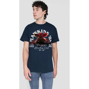 Stranger Things Hawkins '85 Demogorgon Hunters T-Shirt, Navy Size: Medium Navy M Stranger Things Hawkins '85 Demogorgon Hunters T-Shirt, Navy Size: Medium Navy M