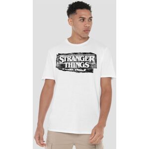 Stranger Things Punk Logo T-Shirt, White Size: 3XL White 3XL Stranger Things Punk Logo T-Shirt, White Size: 3XL White 3XL