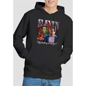 Stranger Things Eleven Homage Hoodie, Black Size: Medium Black M Stranger Things Eleven Homage Hoodie, Black Size: Medium Black M