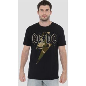 AC/DC Men's Camo Bolt T-Shirt, Black Size: 5XL Black 5XL AC/DC Men's Camo Bolt T-Shirt, Black Size: 5XL Black 5XL