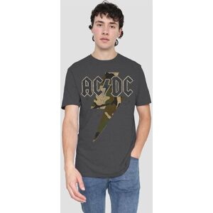 AC/DC Men's Camo Bolt T-Shirt, Charcoal Size: 2XL Charcoal 2XL AC/DC Men's Camo Bolt T-Shirt, Charcoal Size: 2XL Charcoal 2XL