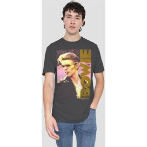 David Bowie Men's Smallokin T-Shirt-Charcoal in Charcoal Size: Medium Charcoal M David Bowie Men's Smallokin T-Shirt-Charcoal in Charcoal Size: Medium Charcoal M