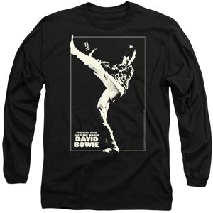 David Bowie Men's The Man Cover Long Sleeve T-Shirt, Black Size: Large Black L David Bowie Men's The Man Cover Long Sleeve T-Shirt, Black Size: Large Black L