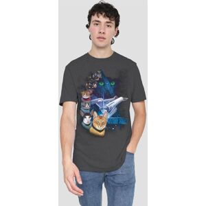 Star Trek Men's Feline Galaxy T-Shirt, Charcoal Size: Medium Charcoal M Star Trek Men's Feline Galaxy T-Shirt, Charcoal Size: Medium Charcoal M