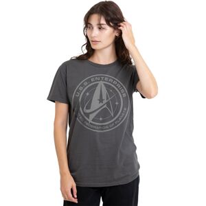 Star Trek Men's Discovery Enterprise Crest T-Shirt, Charcoal Size: Medium Charcoal M Star Trek Men's Discovery Enterprise Crest T-Shirt, Charcoal Size: Medium Charcoal M