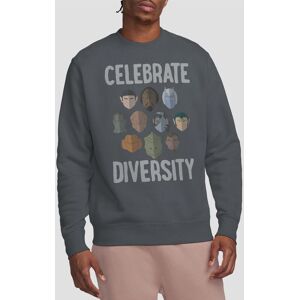 Star Trek Men's The Celebrate Diversity Crew Sweatshirt, Charcoal Size: Medium Charcoal M Star Trek Men's The Celebrate Diversity Crew Sweatshirt, Charcoal Size: Medium Charcoal M