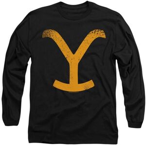 Yellowstone Men's Large Brand Long Sleeve T-Shirt, Black Size: 2XL Black 2XL Yellowstone Men's Large Brand Long Sleeve T-Shirt, Black Size: 2XL Black 2XL