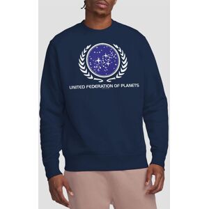 Star Trek Men's United Federation Logo Crew Sweatshirt, Navy Size: 2XL Navy 2XL Star Trek Men's United Federation Logo Crew Sweatshirt, Navy Size: 2XL Navy 2XL