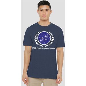 Star Trek Men's United Federation Logo T-Shirt, Navy Size: 2XL Navy 2XL Star Trek Men's United Federation Logo T-Shirt, Navy Size: 2XL Navy 2XL