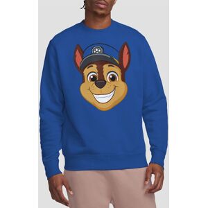 Paw Patrol Men's Chase Grin Crew Sweatshirt, Royal Blue Size: 2XL Royal 2XL Paw Patrol Men's Chase Grin Crew Sweatshirt, Royal Blue Size: 2XL Royal 2XL