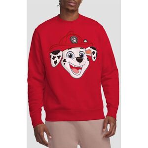 Paw Patrol Men's Marshall Grin Crew Sweatshirt, Red Size: Large Red L Paw Patrol Men's Marshall Grin Crew Sweatshirt, Red Size: Large Red L
