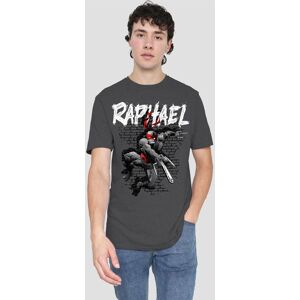 Teenage Mutant Ninja Turtles Men's Tmnt Tmnt Raphael T-Shirt-Charcoal in Charcoal Size: 2XL Charcoal 2XL Teenage Mutant Ninja Turtles Men's Tmnt Tmnt Raphael T-Shirt-Charcoal in Charcoal Size: 2XL Charcoal 2XL