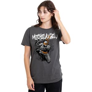 Teenage Mutant Ninja Turtles Men's TMNT TMNT Michelangelo T-Shirt, Charcoal Size: Small Charcoal S Teenage Mutant Ninja Turtles Men's TMNT TMNT Michelangelo T-Shirt, Charcoal Size: Small Charcoal S