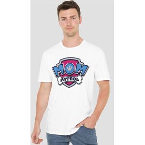 Paw Patrol Men's Mother'S Day Mom Patrol Badge Unisex Adult T-Shirt, White Size: 4XL White 4XL Paw Patrol Men's Mother'S Day Mom Patrol Badge Unisex Adult T-Shirt, White Size: 4XL White 4XL