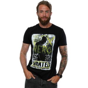 DC Comics Men's Batman v Superman Wanted Poster T-Shirt in Black Size: XL Black XL DC Comics Men's Batman v Superman Wanted Poster T-Shirt in Black Size: XL Black XL