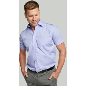 Double TWO Men's Fresh Blue Short Sleeve Cotton Rich Non-Iron Shirt Size: 19 inches Blue 19 inches Double TWO Men's Fresh Blue Short Sleeve Cotton Rich Non-Iron Shirt Size: 19 inches Blue 19 inches