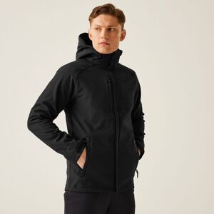 Regatta Men's 'Repeller' Hooded Softshell Jacket in Black Size: Medium Black M Regatta Men's 'Repeller' Hooded Softshell Jacket in Black Size: Medium Black M