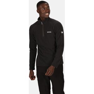 Regatta Men's 'Montes' Lightweight Half Zip Fleece in Jet Black Size: Large Jet Black L Regatta Men's 'Montes' Lightweight Half Zip Fleece in Jet Black Size: Large Jet Black L
